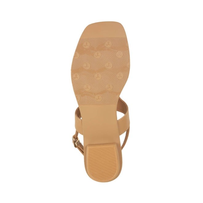 Mochi Women Beige Casual Sandals (SKU: 33-1048-20-36)