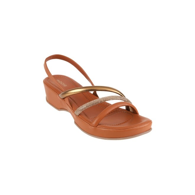 Mochi Women Tan Casual Sandals