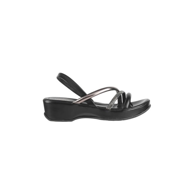 Mochi Women Black Casual Sandals (SKU: 33-1114-11-36)