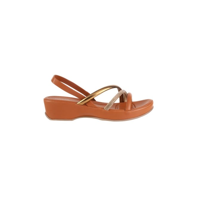 Mochi Women Tan Casual Sandals (SKU: 33-1114-23-37)