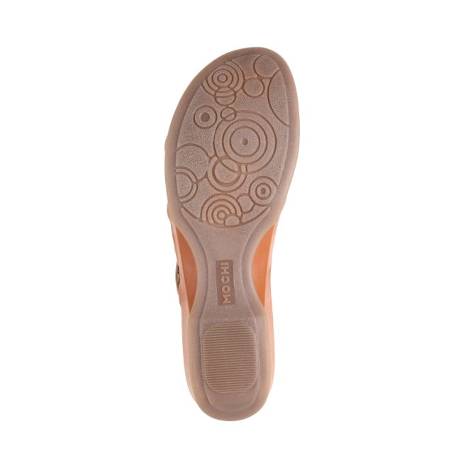 Mochi Women Tan Casual Sandals (SKU: 33-1114-23-37)