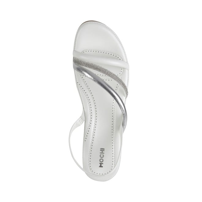 Mochi Women White Casual Sandals (SKU: 33-1114-16-36)