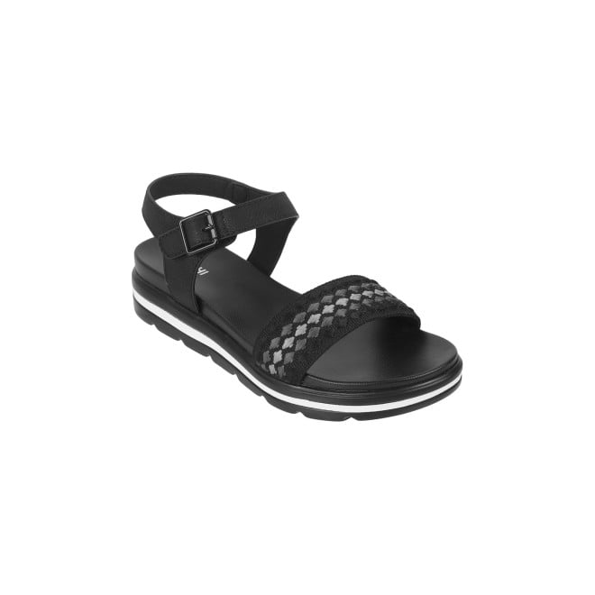 Mochi Women Black Casual Sandals (SKU: 33-1156-11-36)