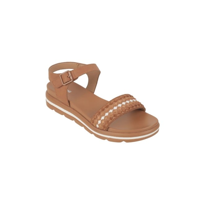 Mochi Women Tan Casual Sandals (SKU: 33-1156-23-36)