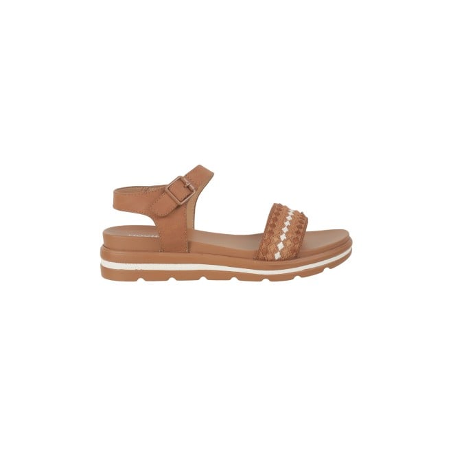 Mochi Women Tan Casual Sandals (SKU: 33-1156-23-36)