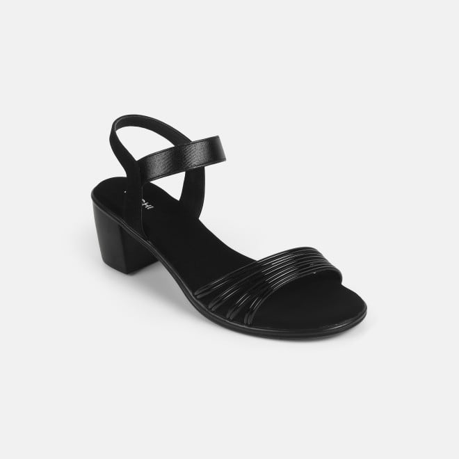 Mochi Women Black Casual Sandals