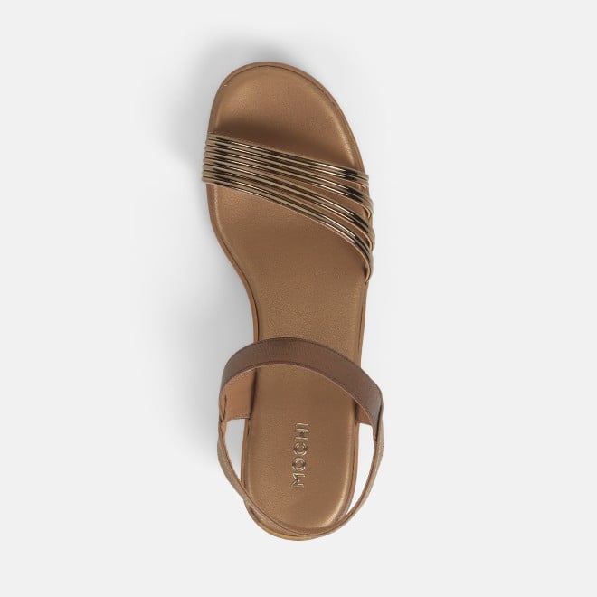 Mochi Women Antic-gold Casual Sandals (SKU: 33-1157-28-36)