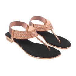 Women Antique-Gold Casual Sandals