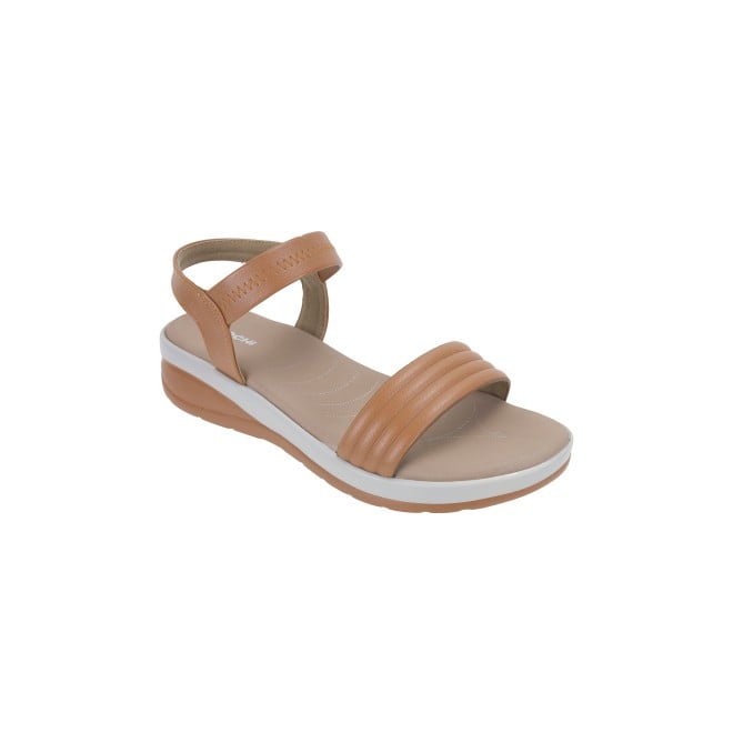 Mochi Women Tan Casual Sandals