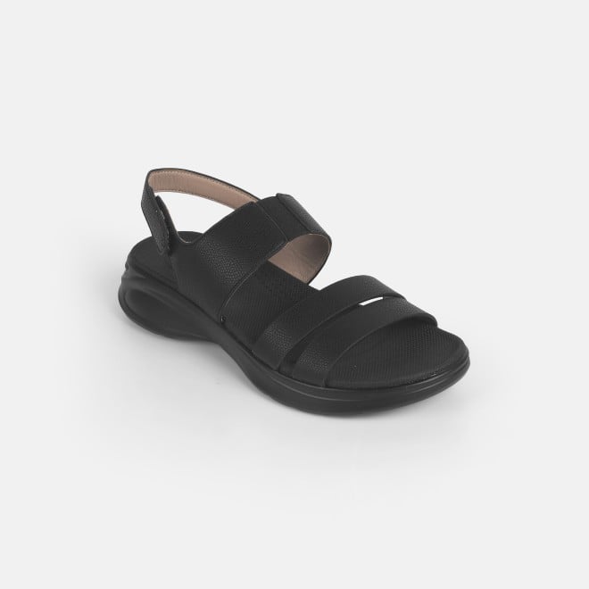 Mochi Women Black Casual Sandals