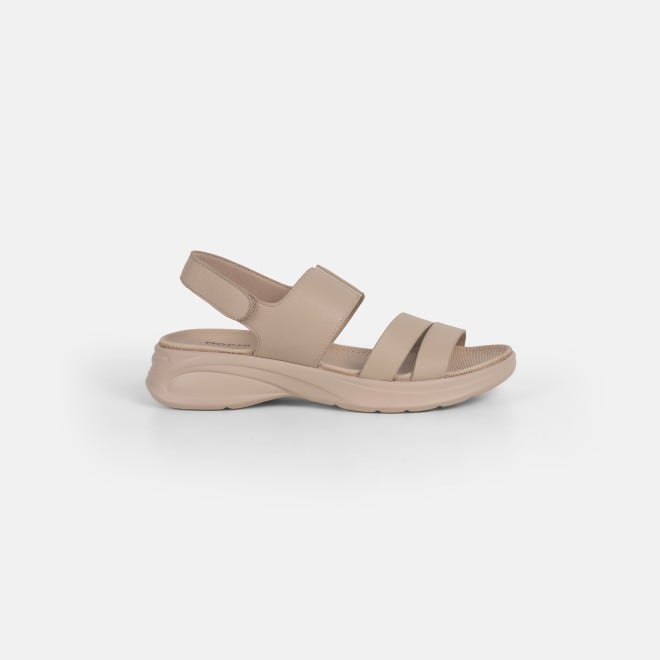 Mochi Women Beige Casual Sandals (SKU: 33-1162-20-36)