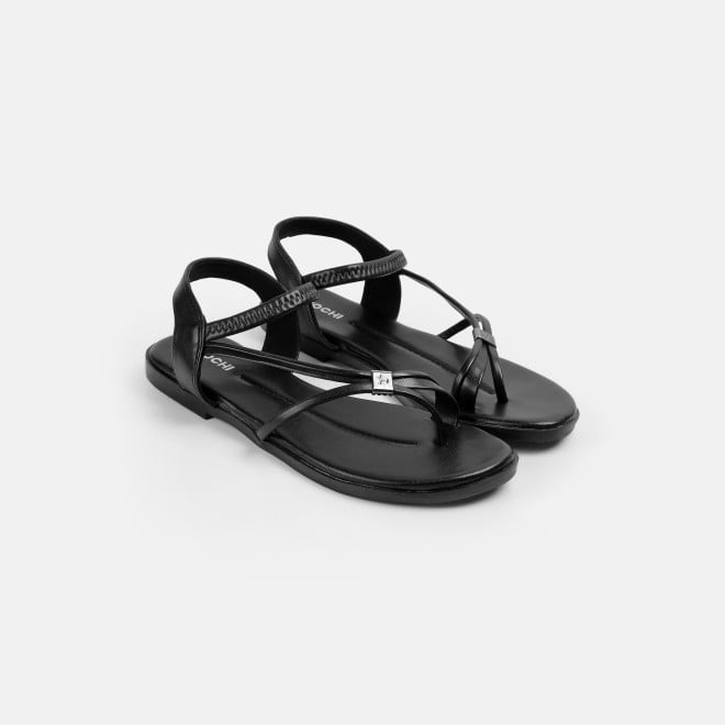 Mochi Women Black Casual Sandals (SKU: 33-1164-11-36)