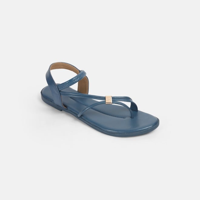 Mochi Women Blue Casual Sandals