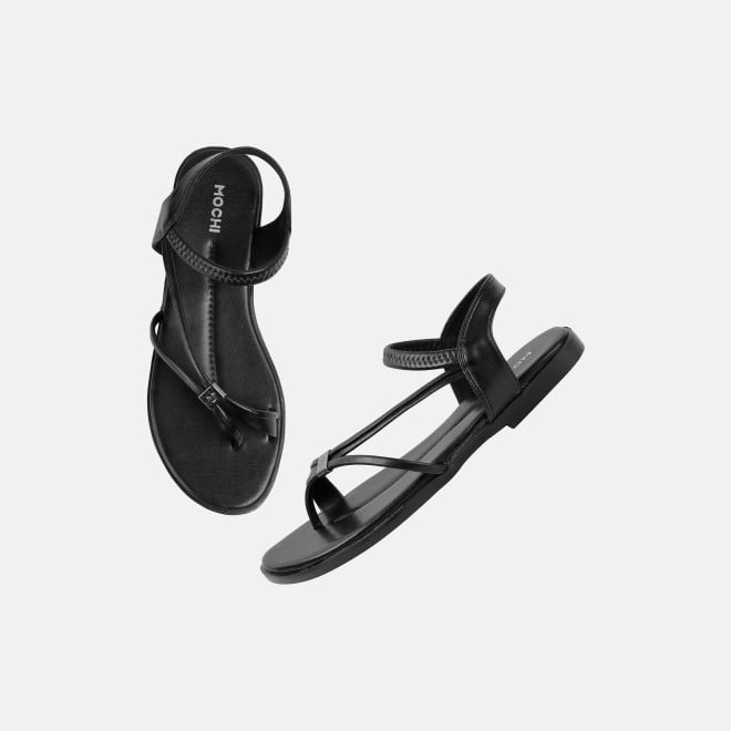 Mochi Women Black Casual Sandals (SKU: 33-1164-11-36)