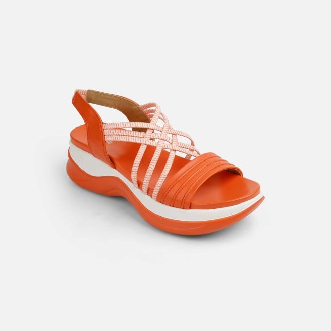 Mochi Women Orange Casual Sandals (SKU: 33-1166-25-36)