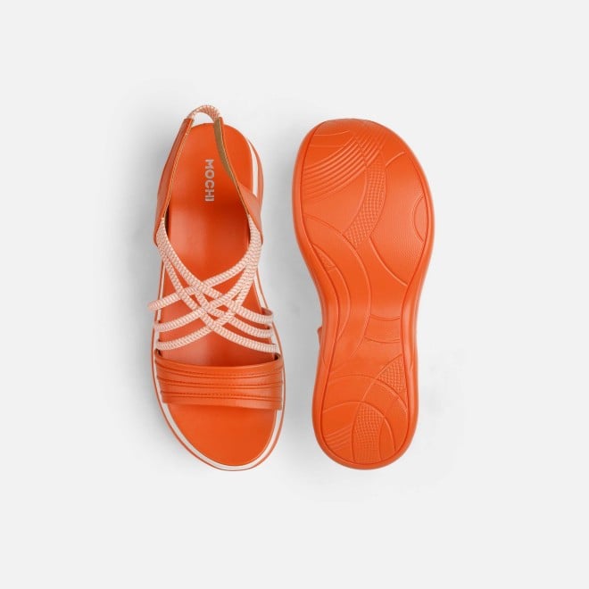 Mochi Women Orange Casual Sandals (SKU: 33-1166-25-36)