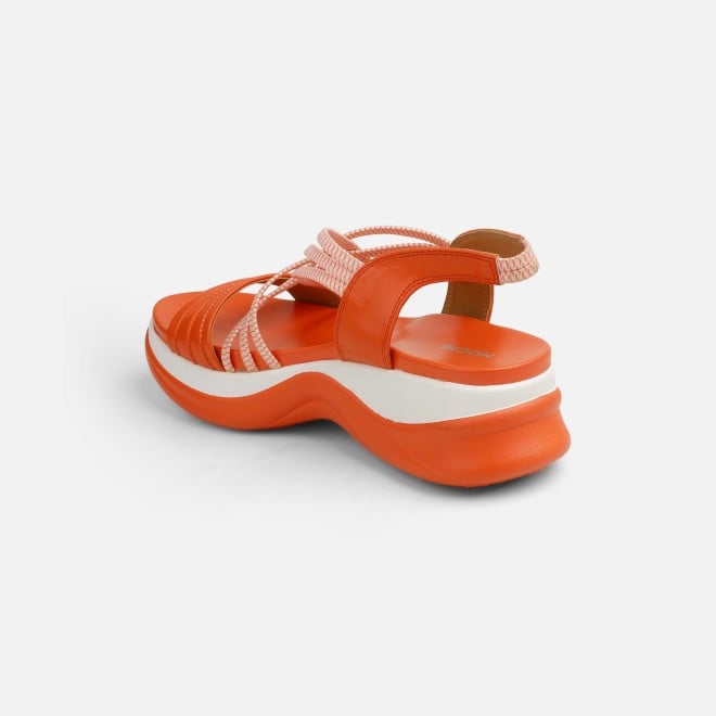 Mochi Women Orange Casual Sandals (SKU: 33-1166-25-36)