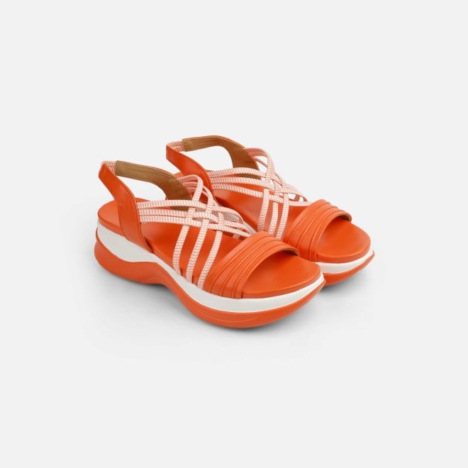 Mochi Women Orange Casual Sandals (SKU: 33-1166L-25-42)