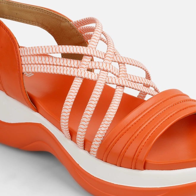 Mochi Women Orange Casual Sandals (SKU: 33-1166L-25-42)