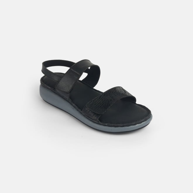 Mochi Women Black Casual Sandals