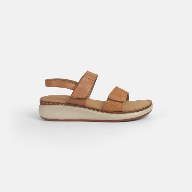 Mochi Women Tan Casual Sandals (SKU: 33-1170-23-36)