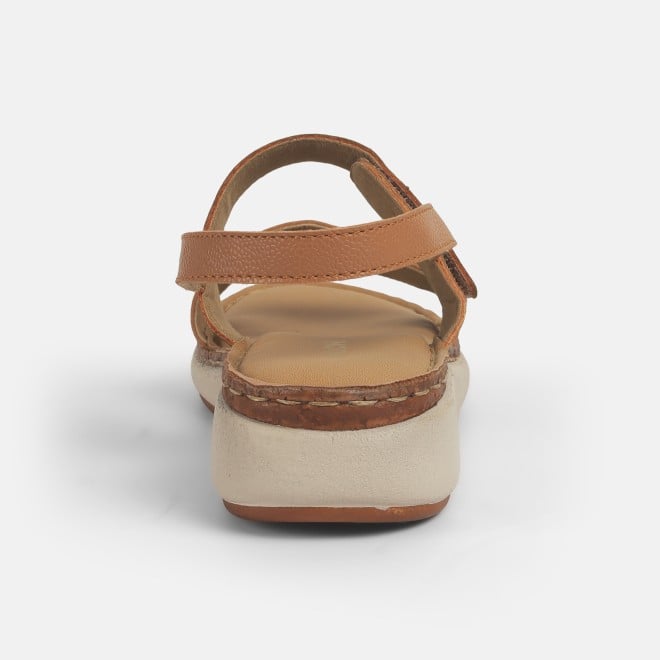 Mochi Women Tan Casual Sandals (SKU: 33-1170-23-36)
