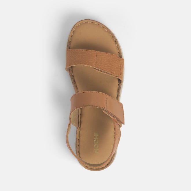 Mochi Women Tan Casual Sandals (SKU: 33-1170-23-36)
