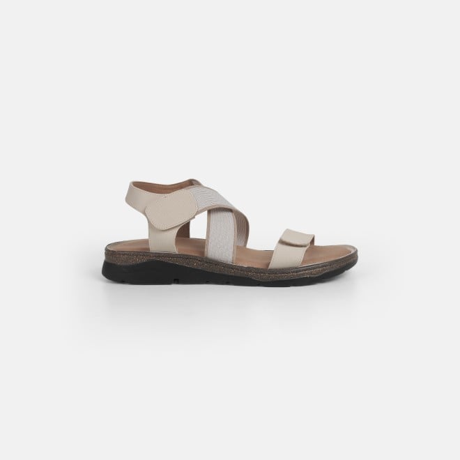 Mochi Women Beige Casual Sandals (SKU: 33-1182-20-36)