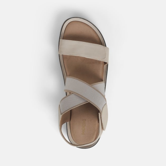 Mochi Women Beige Casual Sandals (SKU: 33-1182-20-36)