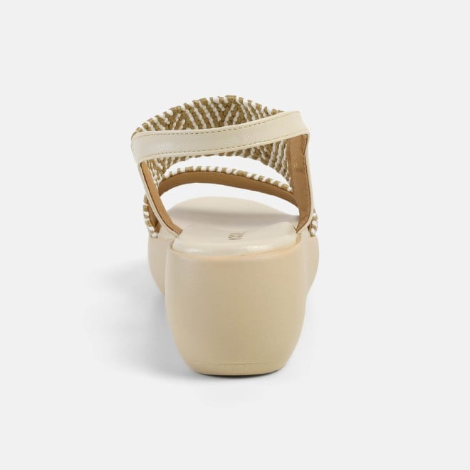 Mochi Women Beige Casual Slippers (SKU: 33-1200-20-37)