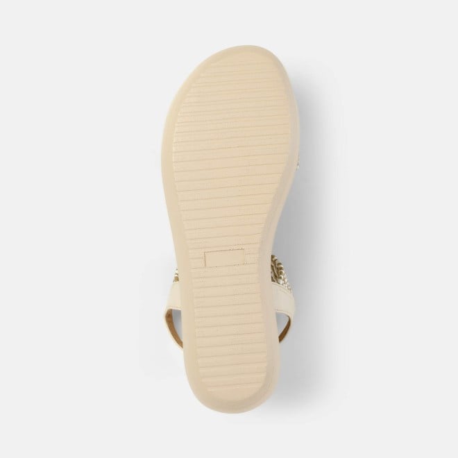 Mochi Women Beige Casual Slippers (SKU: 33-1200-20-37)