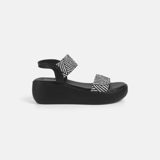 Mochi Women Black Casual Sandals (SKU: 33-1200-11-36)