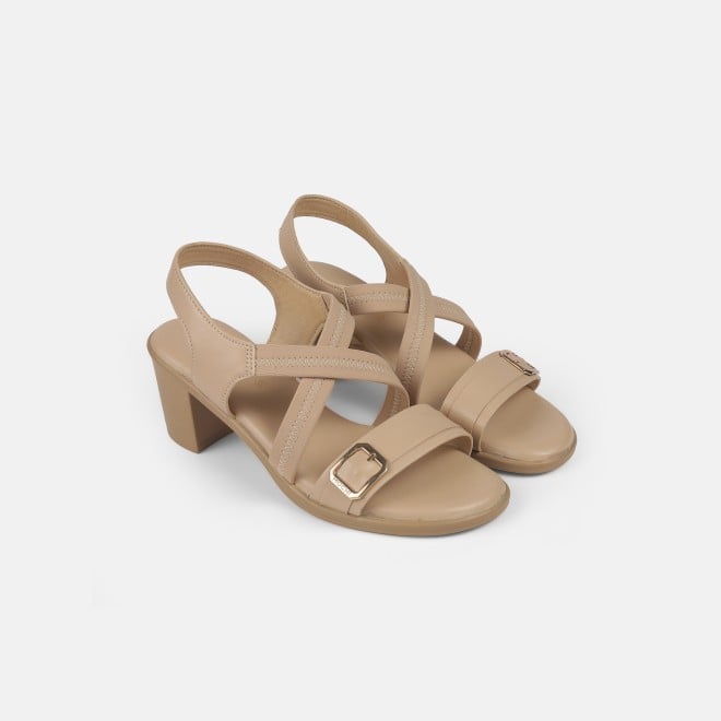 Mochi Women Beige Casual Sandals (SKU: 33-1206-20-36)