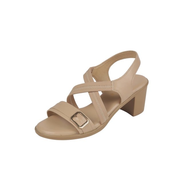 Mochi Women Beige Casual Sandals (SKU: 33-1206-20-36)