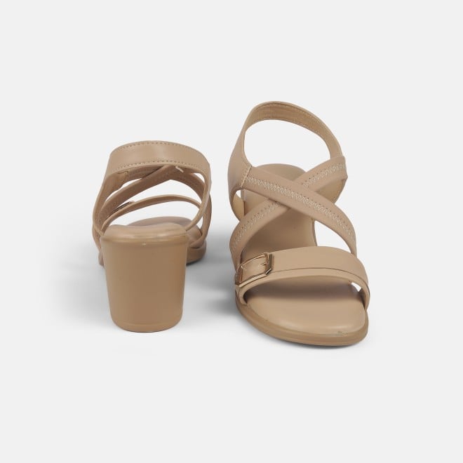 Mochi Women Beige Casual Sandals (SKU: 33-1206-20-36)
