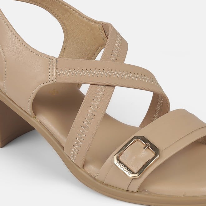 Mochi Women Beige Casual Sandals (SKU: 33-1206-20-36)