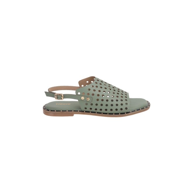 Mochi Women Green Casual Sandals (SKU: 33-1209-21-37)