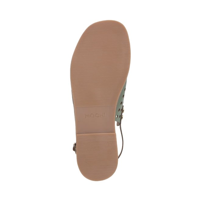 Mochi Women Green Casual Sandals (SKU: 33-1209-21-37)