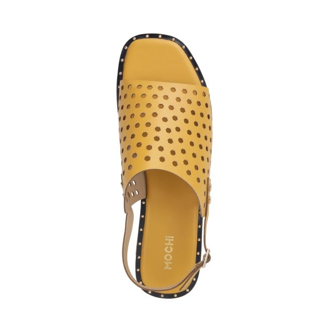 Mochi Women Yellow Casual Sandals (SKU: 33-1209-33-36)