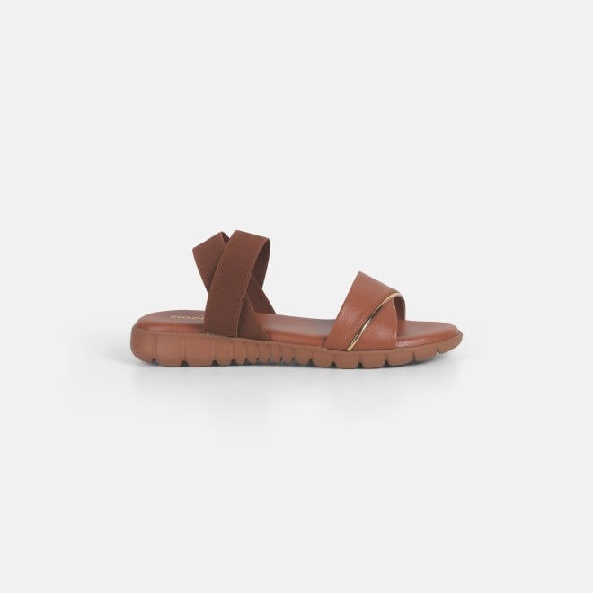 Mochi Women Tan Casual Sandals (SKU: 33-1216-23-36)
