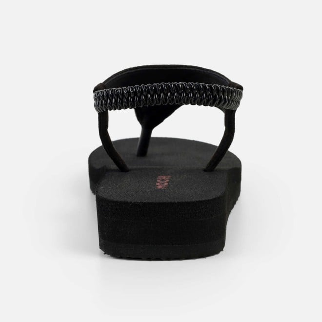 Mochi Women Black Casual Sandals (SKU: 33-1219-11-37)