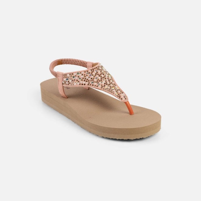 Mochi Women Rose-gold Casual Sandals (SKU: 33-1219-52-36)