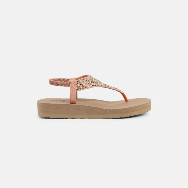 Mochi Women Rose-gold Casual Sandals (SKU: 33-1219-52-36)