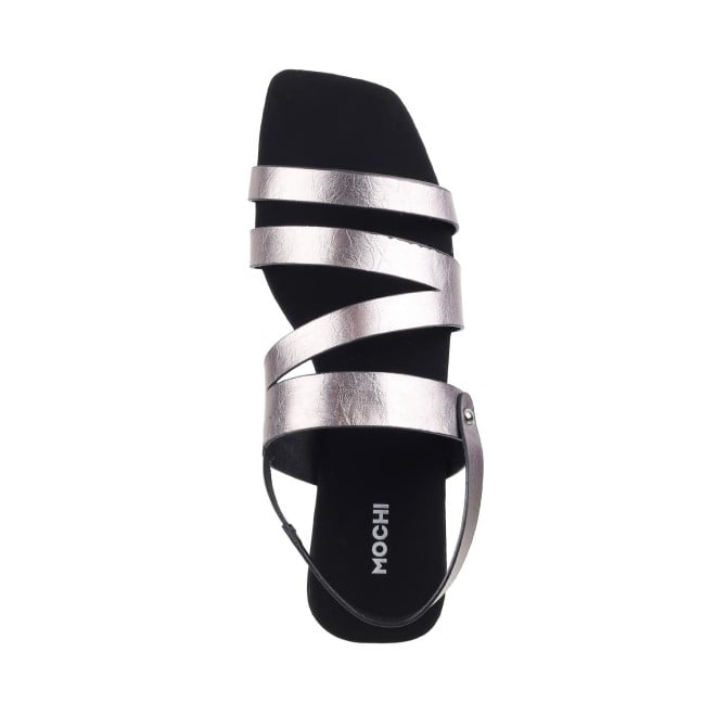 Mochi Women Gun-Metal Casual Sandals (SKU: 33-122-29-36)