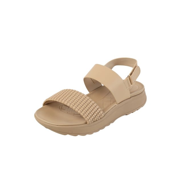 Mochi Women Beige Casual Sandals (SKU: 33-1223-20-36)