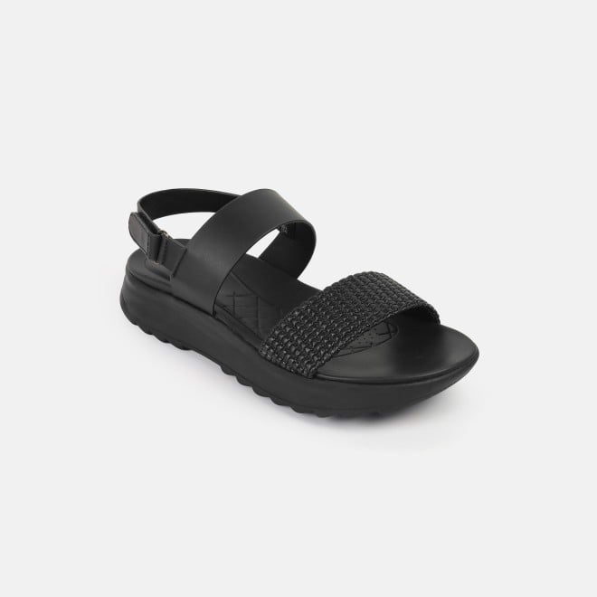 Mochi Women Black Casual Sandals (SKU: 33-1223-11-36)