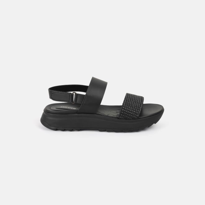 Mochi Women Black Casual Sandals (SKU: 33-1223-11-36)