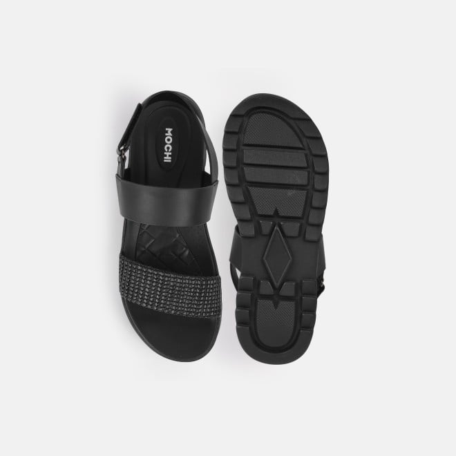 Mochi Women Black Casual Sandals (SKU: 33-1223-11-36)