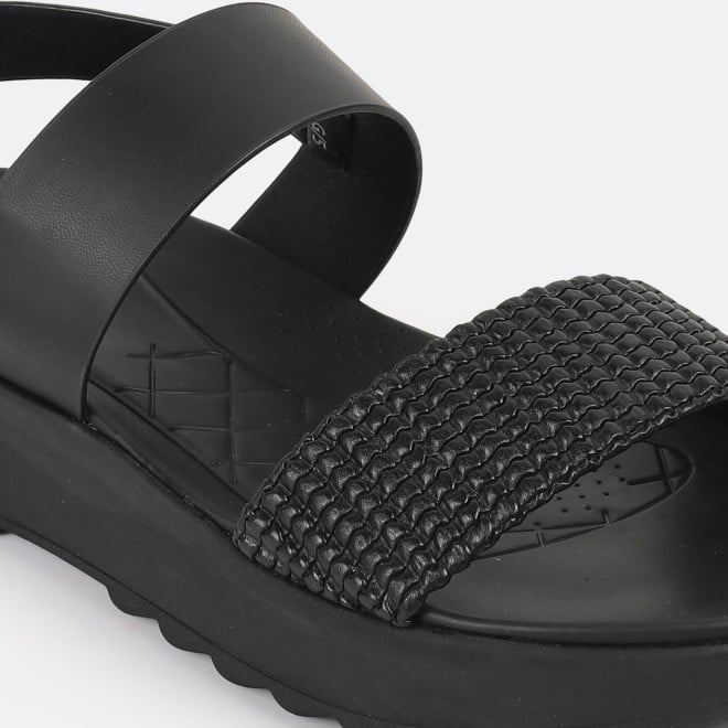 Mochi Women Black Casual Sandals (SKU: 33-1223-11-36)