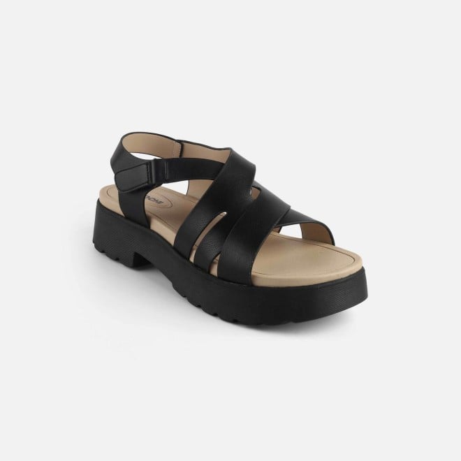 Mochi Women Black Casual Sandals (SKU: 33-1224-11-36)